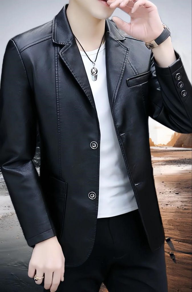 Chaqueta de Cuero Lavado Premium