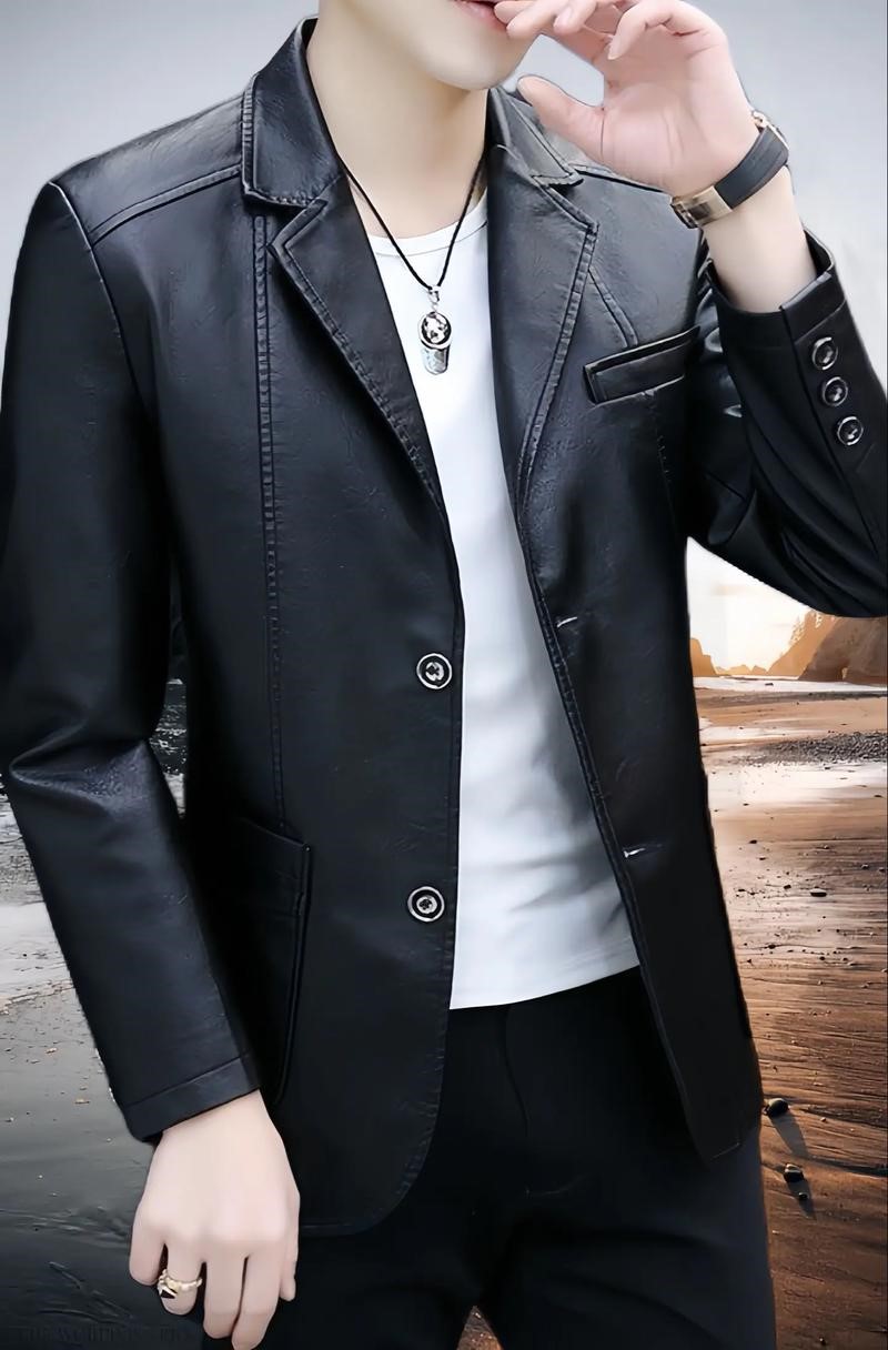 Chaqueta de Cuero Lavado Premium1